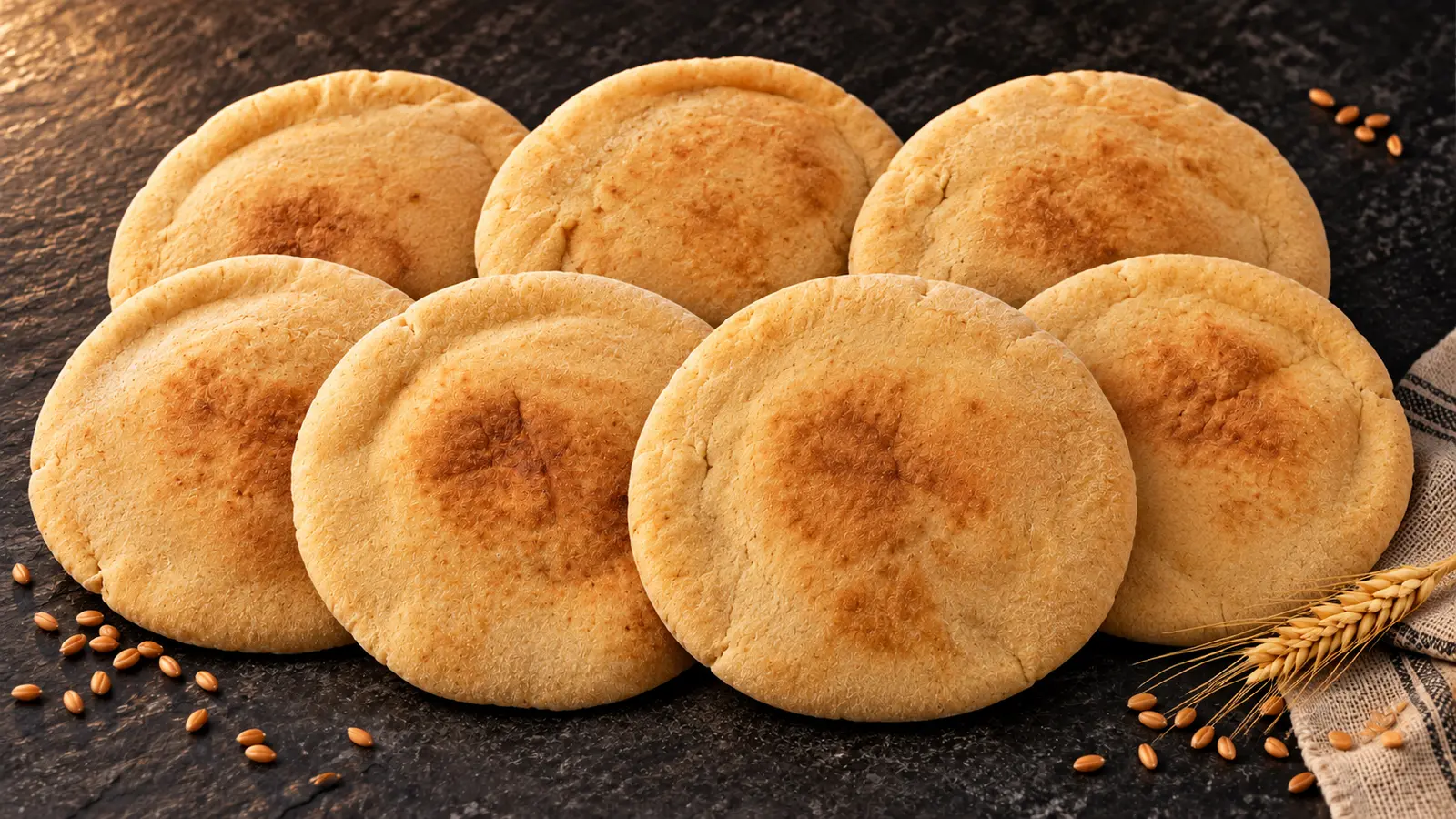 خبز القمح الحبة الكاملة يدوي